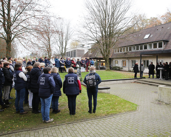 Mitarbeitende der Diakonie-Sozialstationen suchten das Gespräch mit den Synodalen.