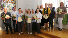 Elf neue Notfallseelsorgerinnen und -seelsorger sind von Oberkirchenrätin Gudrun Mawick in einem Gottesdienst in der Kapelle des Oberkirchenrats in Oldenburg in ihre neue Aufgabe eingeführt worden.