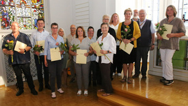 Elf neue Notfallseelsorgerinnen und -seelsorger sind von Oberkirchenrätin Gudrun Mawick in einem Gottesdienst in der Kapelle des Oberkirchenrats in Oldenburg in ihre neue Aufgabe eingeführt worden.
