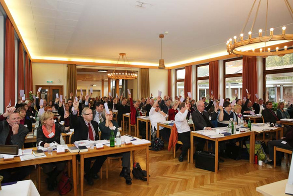 Abstimmung der Synodalen
