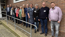 Der neu gewählte Kreiskirchenrat mit den Synodalen (von links) Muther, Buss, Keese, Brandt, Benavidez, Pieper, Suhr, Ahrens, Feuerhake, Henken, Krauel, Götze.