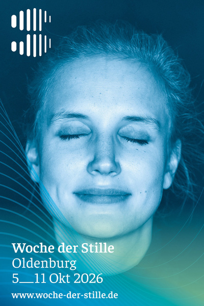 Zu sehen ist ein Frauenkopf als Einladung zur Woche der Stille in Oldenburg vom 5. bis 11. Oktober