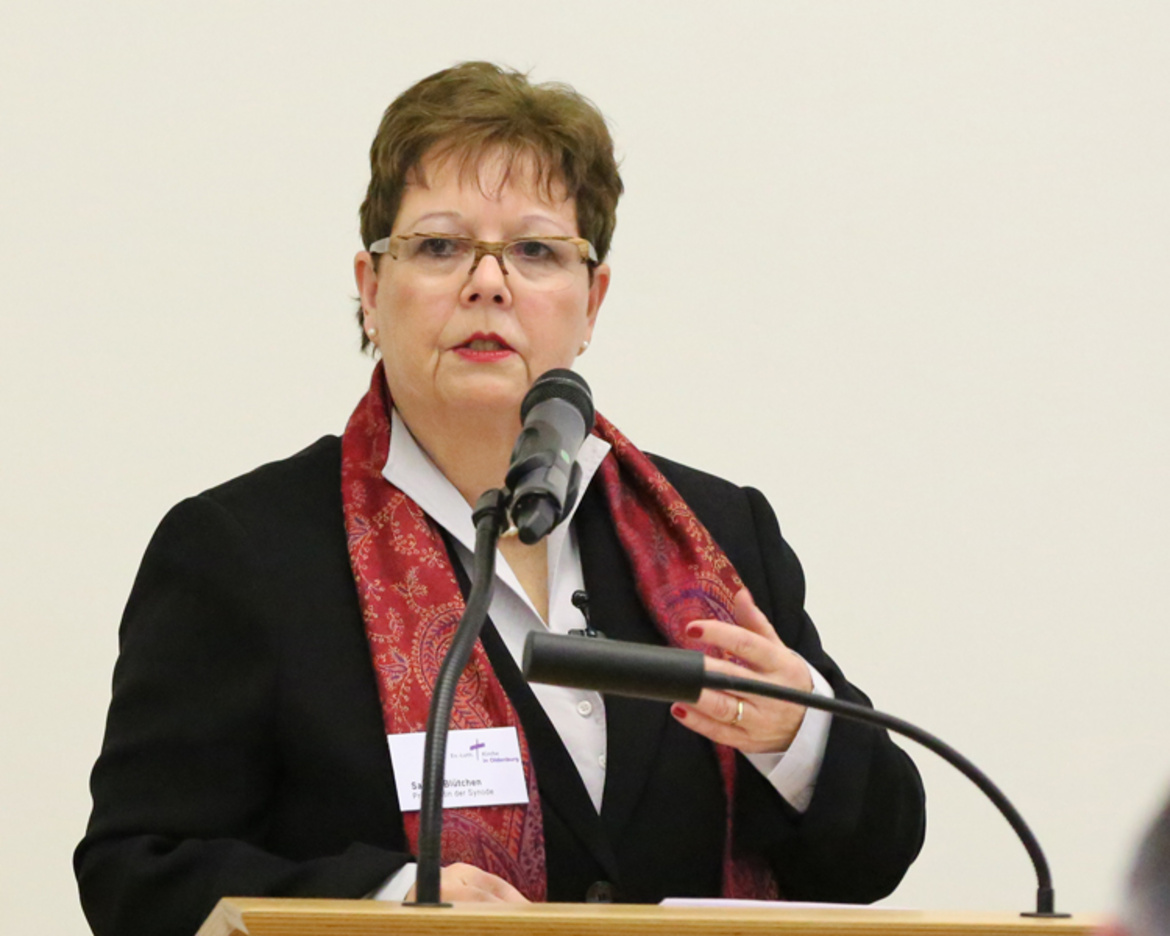 Synodenpräsidentin Sabine Blütchen