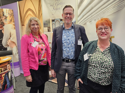 Das Team am Samstagvormittag (von links): Sabine Orth, Karsten Hilgen und Sabine Schlösser.