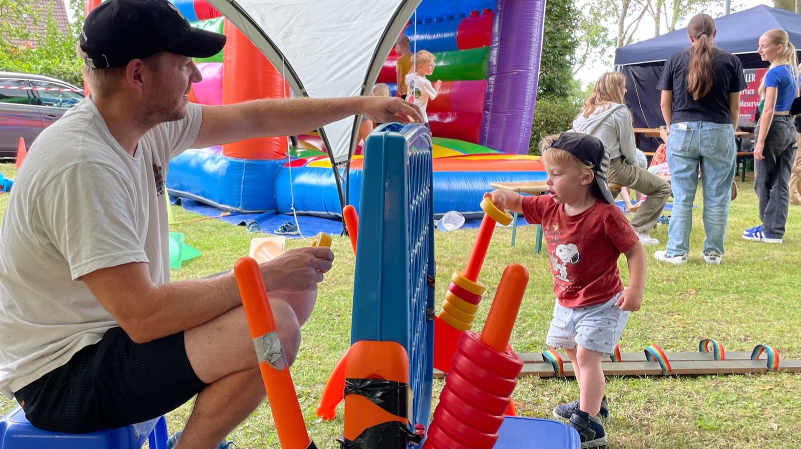Beim Sommerfest gab es viele Aktionen für junge Familien.