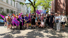 Ev.-Luth. Kirche in Oldenburg, ejo, ESG und Diakonie im Oldenburger Land setzten beim CSD 2026 in Oldenburg ein sichtbares Zeichen für Menschenrechte und die queere Community.