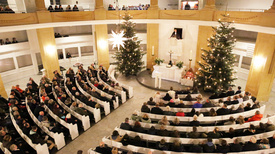 Christnacht mit Bischof Thomas Adomeit in der Oldenburger St.-Lamberti-Kirche.