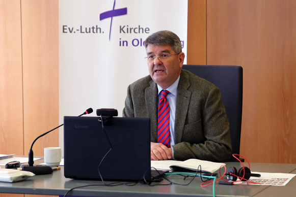 Synodaler Jost Richter, Vorsitzender des Rechts- und Verfassungsausschusses.