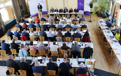 2. außerordentliche Tagung der 49. Synode der oldenburgischen Kirche am 9. März 2024 im Gemeindehaus der St.-Johannes-Kirche in Oldenburg im Stadtteil Kreyenbrück.