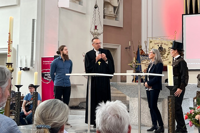 „Gott war Handwerker!“, betonte Bischof Thomas Adomeit im Handwerksgottesdienst während des Evangelischen Kirchentags.