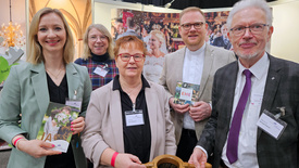 Das Team am Samstagvormittag (von links nach rechts): Pfarrerin Dr. Anna Cornelius, Sabine Orth, Pfarrerin Irene Schlawin, Pfarrer Michael Bohne und Pfarrerin i. R. Michael Kalisch.