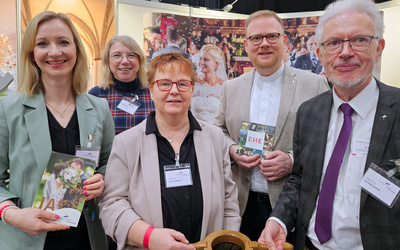Das Team am Samstagvormittag (von links nach rechts): Pfarrerin Dr. Anna Cornelius, Sabine Orth, Pfarrerin Irene Schlawin, Pfarrer Michael Bohne und Pfarrerin i. R. Michael Kalisch.