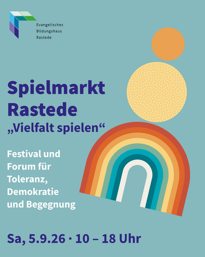 Zu sehen ist ein Teaser zum nächsten Spielmarkt Rastede Anfang September