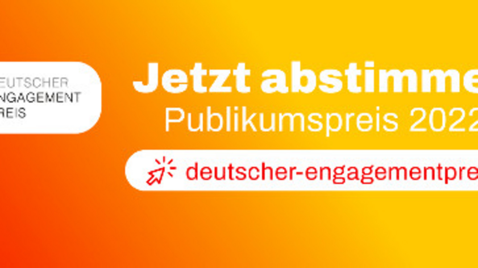 Abstimmen für Deutschen Engagementpreis