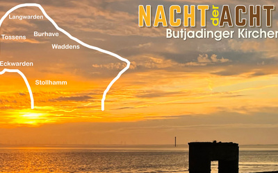 Faltblatt 2025 Butjadinger Kirchengemeinden öffnen für „Nacht der Acht“