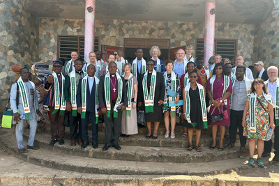 Die Delegierten beim Eröffnungsgottesdienst der Hauptversammlung in Kpalimé/Togo.