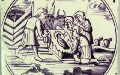 Weihnachtsmotiv aus der Fliesenbibel