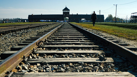 Selektionsrampe in Auschwitz-Birkenau