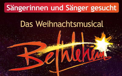 Für das Weihnachtsmusical "Bethlehem" am 13. Dezember 2026 in der EWE Arena werden bis zu 1.000 Sängerinnen und Sängern der Region gesucht.