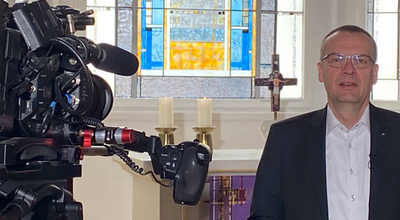 Video-Osterbotschaft von Bischof Thomas Adomeit. Foto: ELKiO/D.-M. Grötzsch