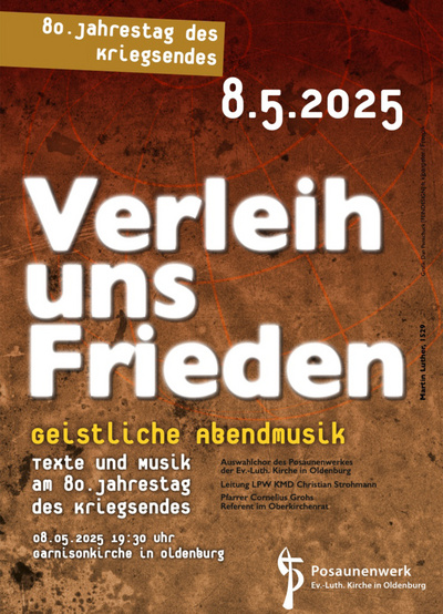 Verleih uns Frieden - Texte und Musik am 80. Jahrestag des Kriegsendes