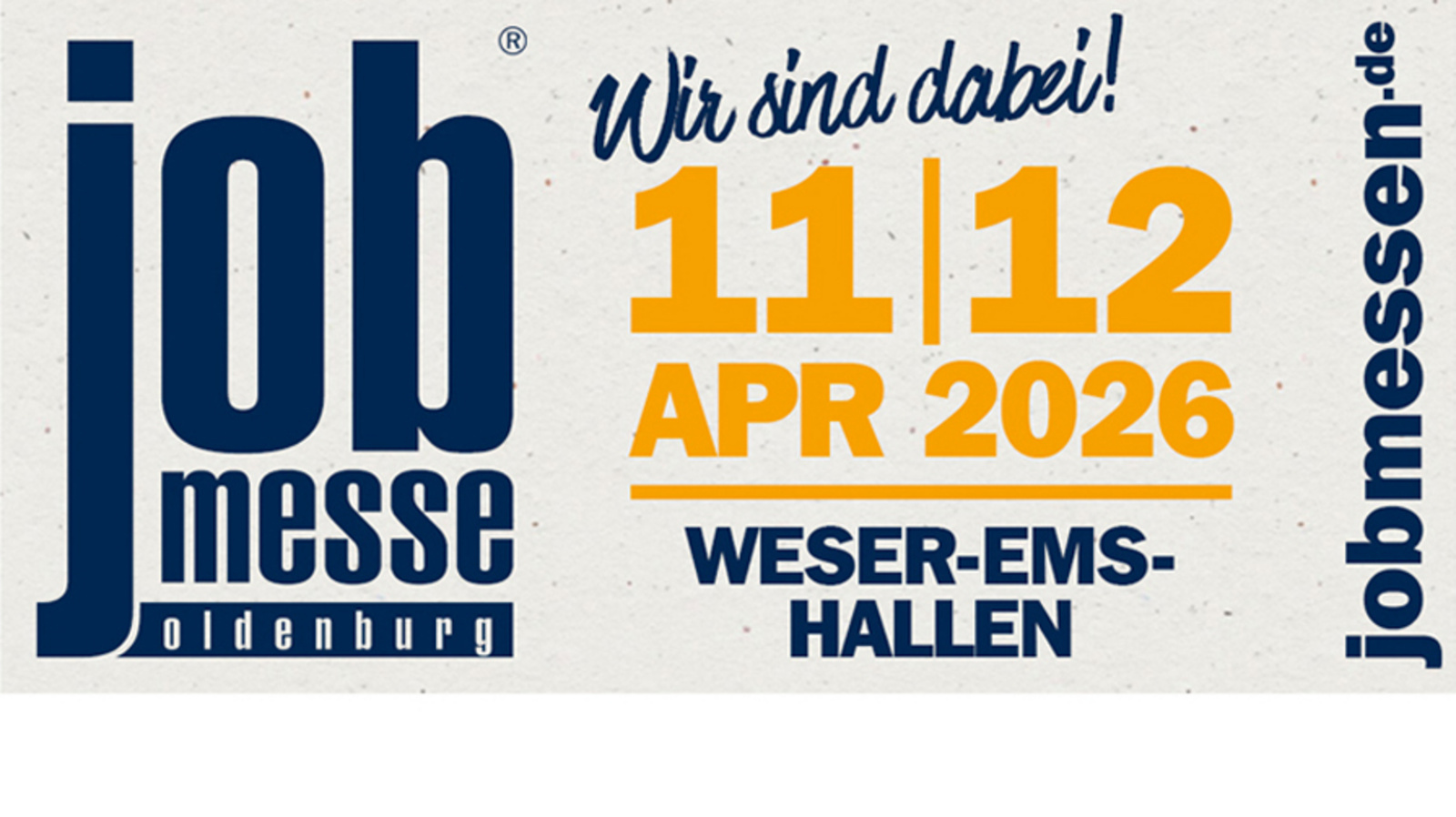 Wir sind dabei! – Die Ev.-Luth. Kirche in Oldenburg ist auch in diesem Jahr auf der Jobmesse am 11. und 12. April 2026 in den Weser-Ems-Hallen vertreten