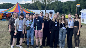 Teilnehmende am Landesjugendcamp der Landeskirche Hannovers 2024
