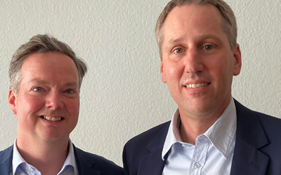 Von links: Pfarrer Dr. Friedrich Ley und Mario Behrends. Foto: Kerstin Kempermann