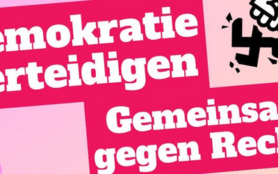 Aufruf zur Kundgebung gegen Rechtsextremismus in Oldenburg am 20. Januar 2024 in Oldenburg. Grafik: Bündnis gegen Rechtsextremismus in Oldenburg