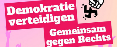 Aufruf zur Kundgebung gegen Rechtsextremismus in Oldenburg am 20. Januar 2024 in Oldenburg. Grafik: Bündnis gegen Rechtsextremismus in Oldenburg