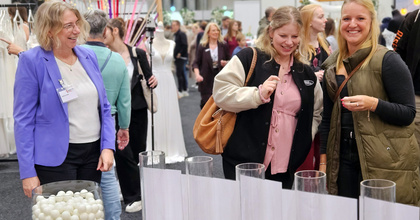 Am Stimmungsbarometer haben alle ihren Spaß.