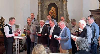 „Himmlischer Moment“ gestaltet von der Choralschola der St.-Andreas-Kirche in Cloppenburg.