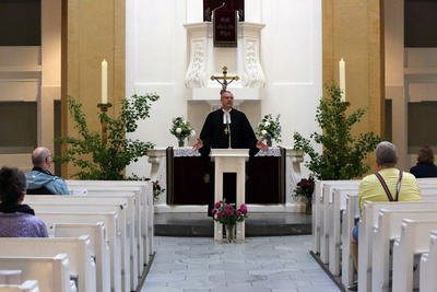 Gottesdienst am Pfingstmontag mit Bischof Thomas Adomeit in der Oldenburger St.-Lamberti-Kirche.