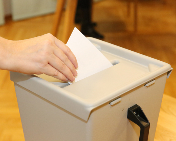 Stimmabgabe im ersten Wahlgang