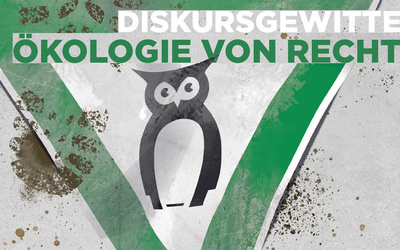 Plakatmotiv zur Veranstaltung Diskursgewitter „Ökologie von rechts“.